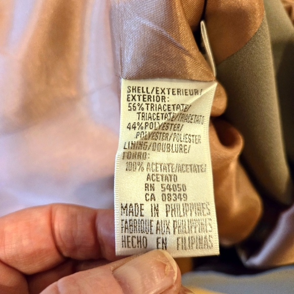 Jones New York Woman's Tan Double-Breasted Jacket/Blazer, Size 12 - Picture 11 of 11